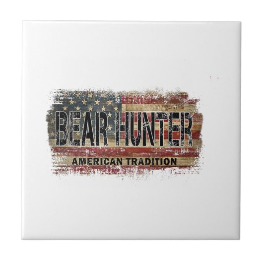 American Flag Beer Hunter Fliese (Vorderseite)
