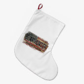 American Flag Beer Hunter Großer Weihnachtsstrumpf (Vorderansicht (hängend))