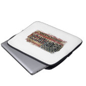 American Flag Beer Hunter Laptopschutzhülle (Vorne Knopf)