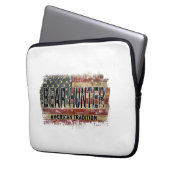 American Flag Beer Hunter Laptopschutzhülle (Vorderseite Links)