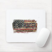 American Flag Beer Hunter Mousepad (Mit Mouse)