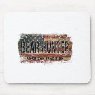 American Flag Beer Hunter Mousepad