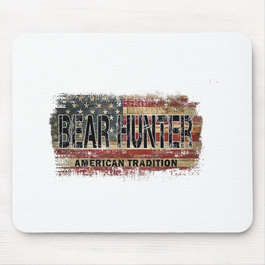 American Flag Beer Hunter Mousepad (Vorne)