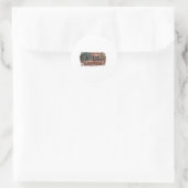 American Flag Beer Hunter Runder Aufkleber (Tasche)