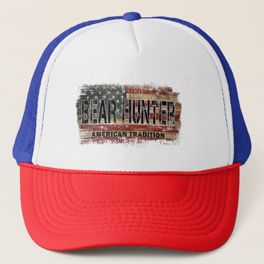 American Flag Beer Hunter Truckerkappe (Vorderseite)