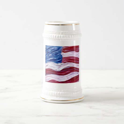American Flag Beer Stein Bierglas (Mittel)