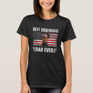 American Flag Best Doberman Vater Ever Dog Vater T-Shirt