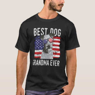 American Flag Best Dog Oma je Irish Terrier T-Shirt