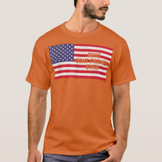 American Flag Best Goat Farmer Ever Patriotic Four T-Shirt