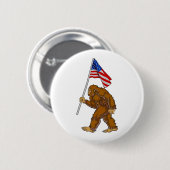 American Flag Bigfoot Button (Vorne & Hinten)
