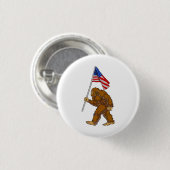 American Flag Bigfoot Button (Vorne & Hinten)