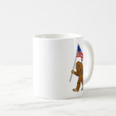 American Flag Bigfoot Kaffeetasse (VorderseiteRechts)