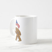 American Flag Bigfoot Kaffeetasse (Vorderseite Links)
