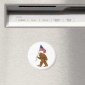 American Flag Bigfoot Magnet (In Situ (Geschirrspüler))