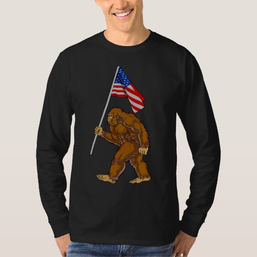 American Flag Bigfoot T-Shirt (Vorderseite)