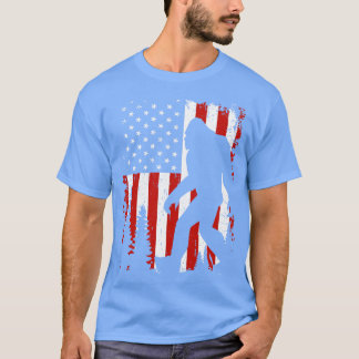 American Flag Bigfoot T-Shirt