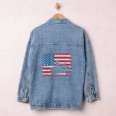 American Flag Biker Motorrad 1 Jeansjacke (Hangar)