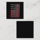 American Flag Billard Showpool Quadratische Visitenkarte (Vorne/Hinten)