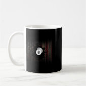 American Flag Billiards Pool Player Apparel - Bill Kaffeetasse (Links)
