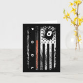 American Flag Billiards Pool Player Apparel - Bill Karte (Gelbe Blume)