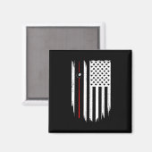 American Flag Billiards Pool Player Apparel - Bill Magnet (Vorderseite/Rückseite)