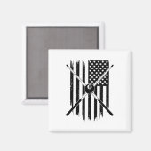 American Flag Billiards Pool Player Apparel - Bill Magnet (Vorderseite/Rückseite)