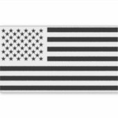 American Flag Black Aufkleber (Vorderseite)