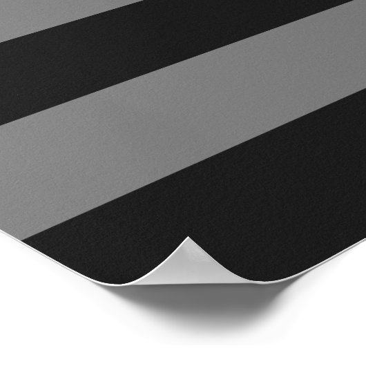 American Flag Black Gray Poster (Ecke)