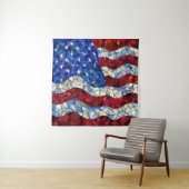 American Flag Bleiglas Tapestory Wandteppich (Beispiel)