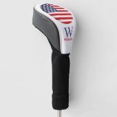 AMERICAN FLAG Blue Monogram Golf Head Cover Headcover (angewinkelt)