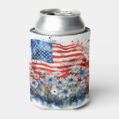 American Flag & Blume Dosenkühler (Kanne Vorderseite)