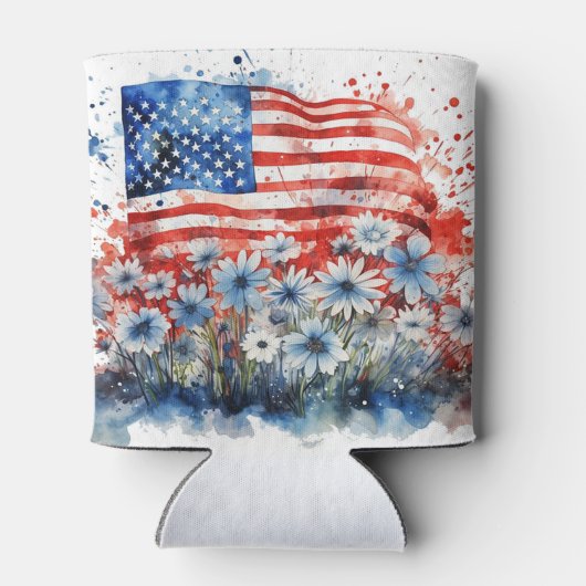 American Flag & Blume Dosenkühler (Rückseite)
