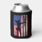 American Flag Bogenschiessen Bowhunting for Archer Dosenkühler (Kanne Vorderseite)