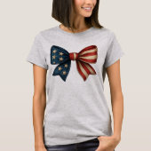 American Flag Bow Coquette T-Shirt (Vorderseite)