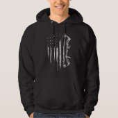 American Flag Bowhunting Bow Bogengeschenk für Hir Hoodie (Vorderseite)