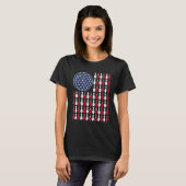 American Flag Bowling And Pin T-Shirt (Vorne ganz)