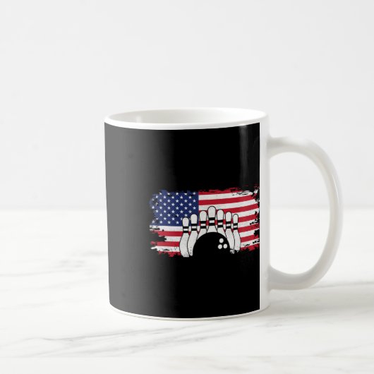 American Flag Bowling Apparel - Bowling 1 Kaffeetasse (Rechts)