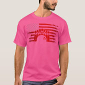 American Flag Bowling Apparel Bowling T-Shirt (Vorderseite)