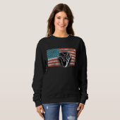 American Flag Bowling Usa Flag Bowling Sweatshirt (Vorne ganz)