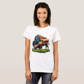 American Flag Buffalo Bison T-Shirt (Vorne ganz)