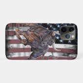 American Flag Bull Case-Mate iPhone Hülle (Rückseite (Horizontal))