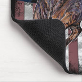 American Flag Bull Mousepad (Ecke)