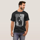 American Flag Bull Riding Cowboy 4. Juli Patri T-Shirt (Vorne ganz)