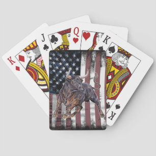 American Flag Bull Spielkarten