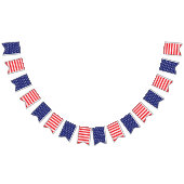 American Flag Bunting Banner Red White and Blue (Alle)