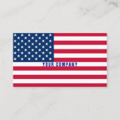 American Flag Business Card Design Ihre eigene Visitenkarte (Rückseite)