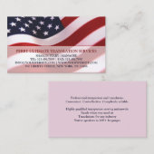 American Flag Business Card Visitenkarte (Vorne/Hinten)