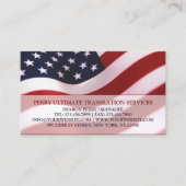 American Flag Business Card Visitenkarte (Vorderseite)