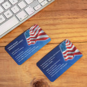 American Flag Business Card Visitenkarte