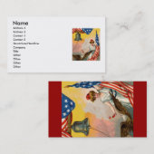 American Flag Business Card Visitenkarte (Vorne/Hinten)